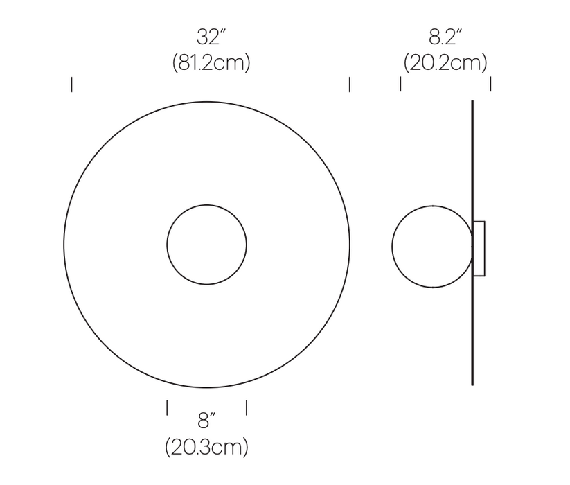 Ola 32 Disc Flush Lamp