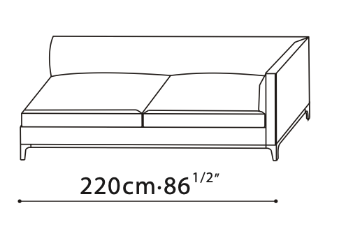 Crescent LAF 123" Sectional