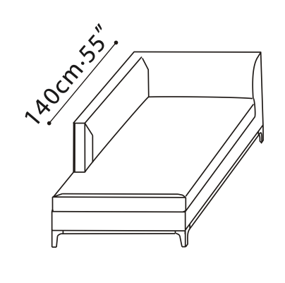 Crescent LAF 123" Sectional