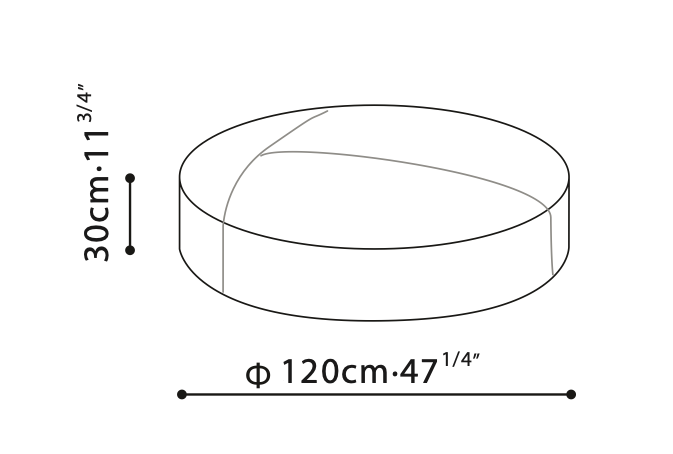 Puck Ottoman 47"
