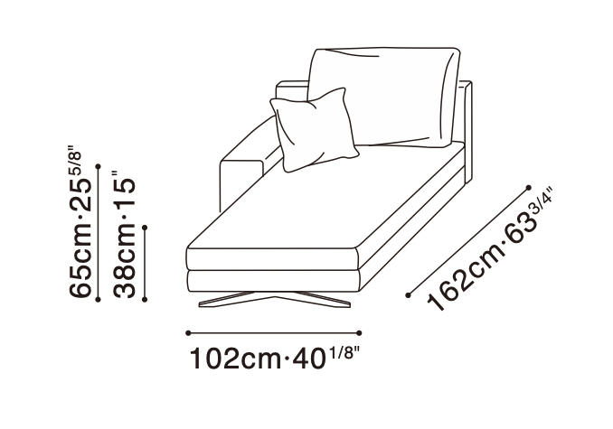 Wake Plus Chaise Sofa