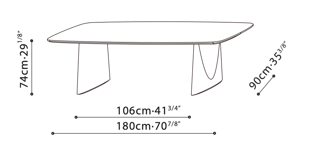 Olive Dining Table (71")