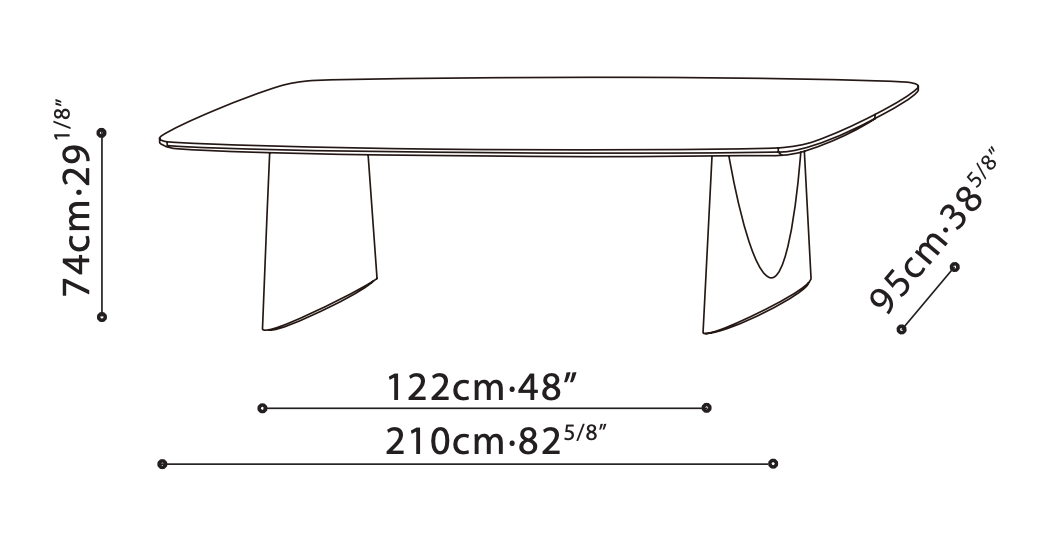 Olive Dining Table (82")