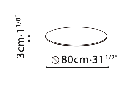 Spin Dining Table (53") with Lazy Susan