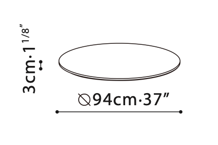 Spin Dining Table (63") with Lazy Susan