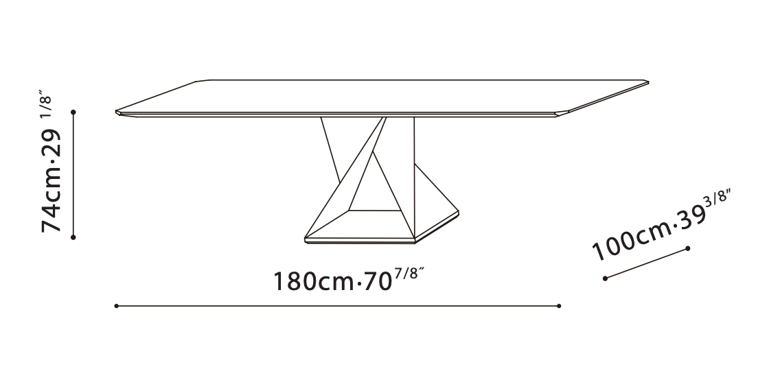 Zing Dining Table (71")