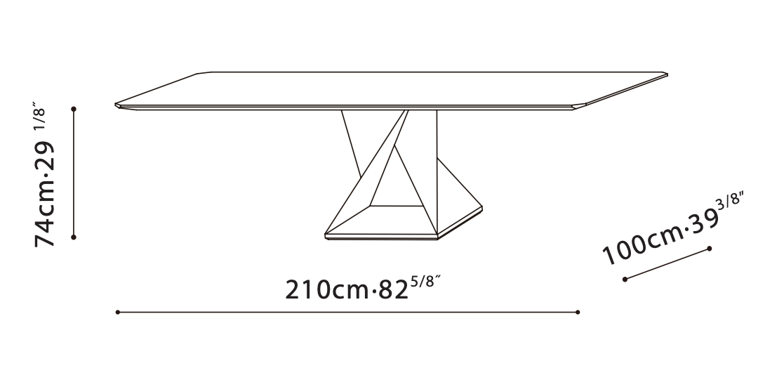 Zing Dining Table (82")