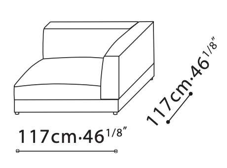 Nature 46" RAF Sofa