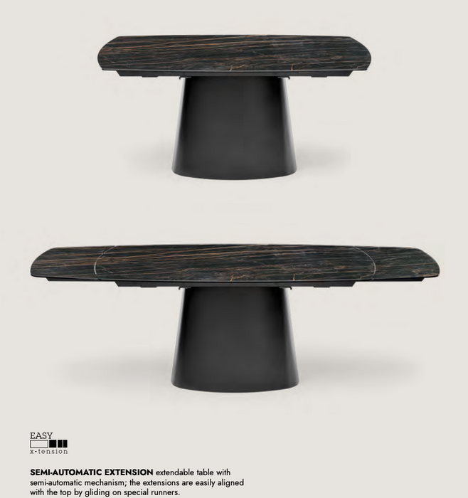 Ellisse Extendable Barrel Table