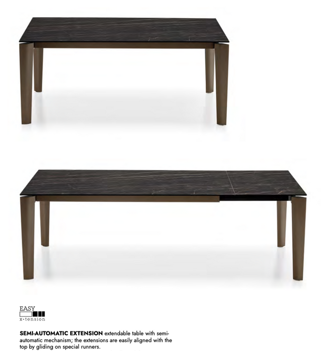 Band Metal 63" Extendable Table