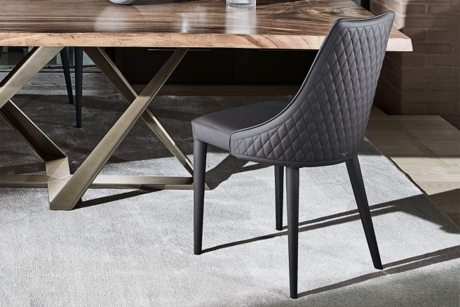 Clara Dining Chair with Quilted Backrest