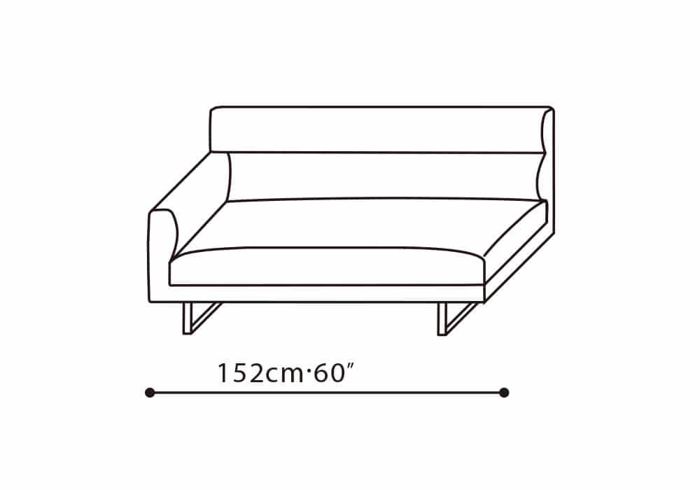 Amor-35 LAF Sofa 60"
