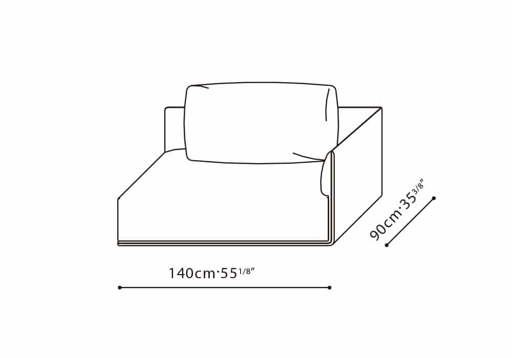 Elan-35 55" RAF Sofa