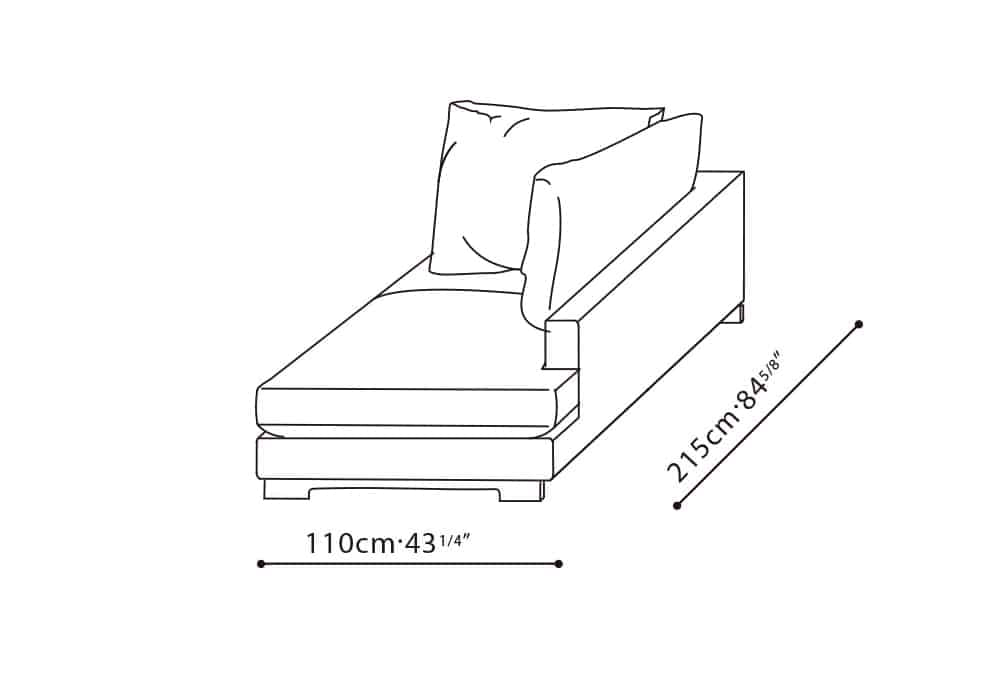 Easytime RAF Chaise (43" Width)
