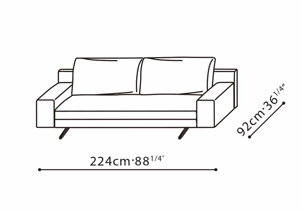 Wake Sofa 88"