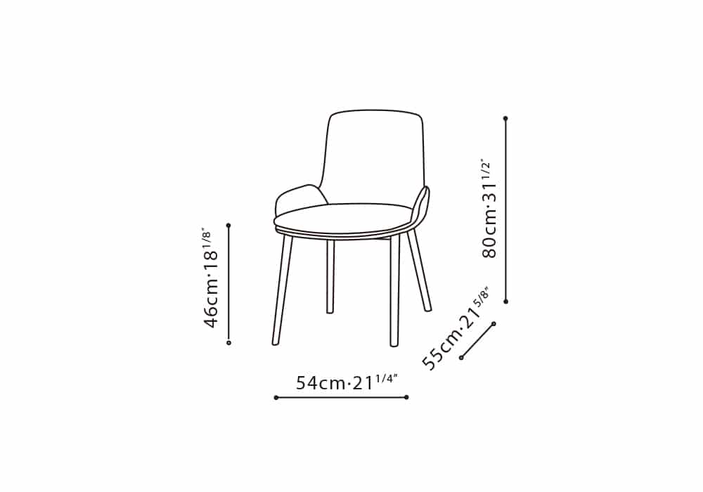 Wing Armless Chair