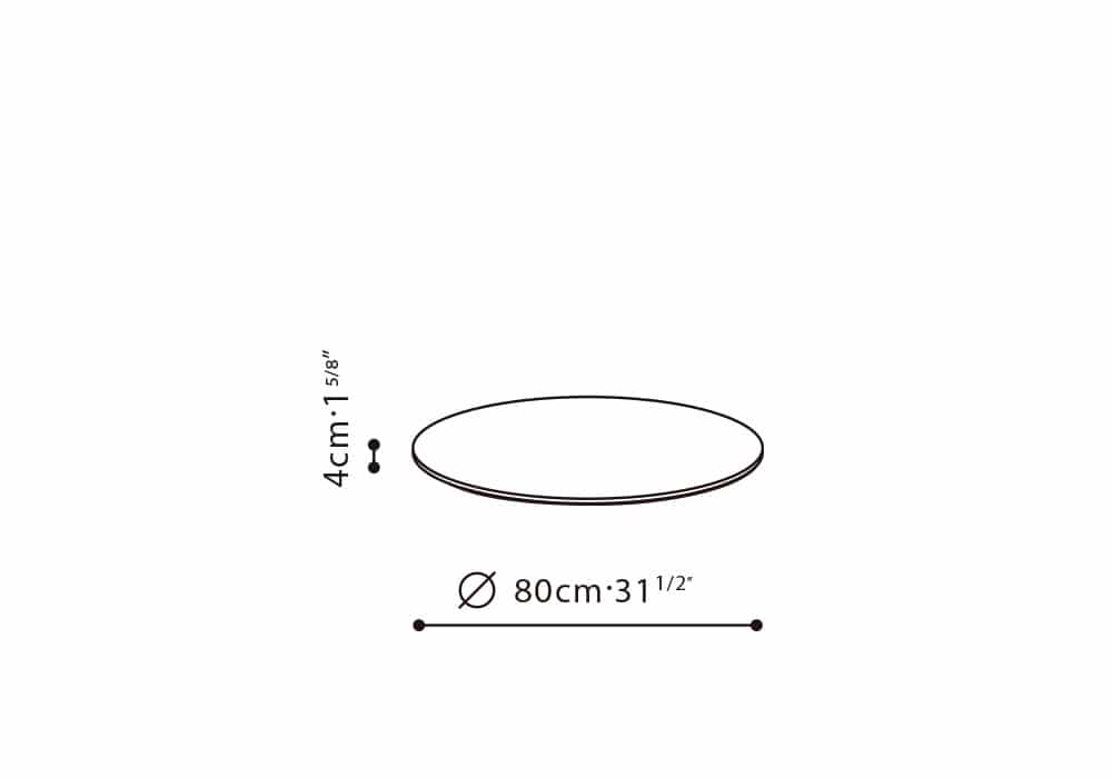 Unity Dining Table 53" with Lazy Susan