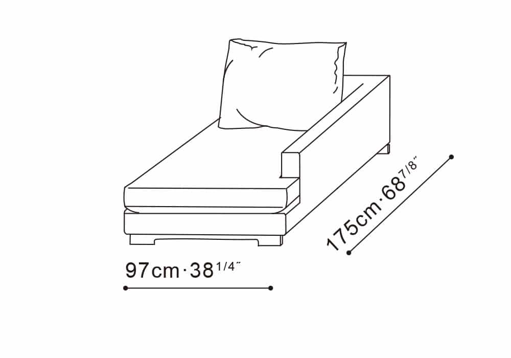 Easytime RAF Chaise (38" Width)