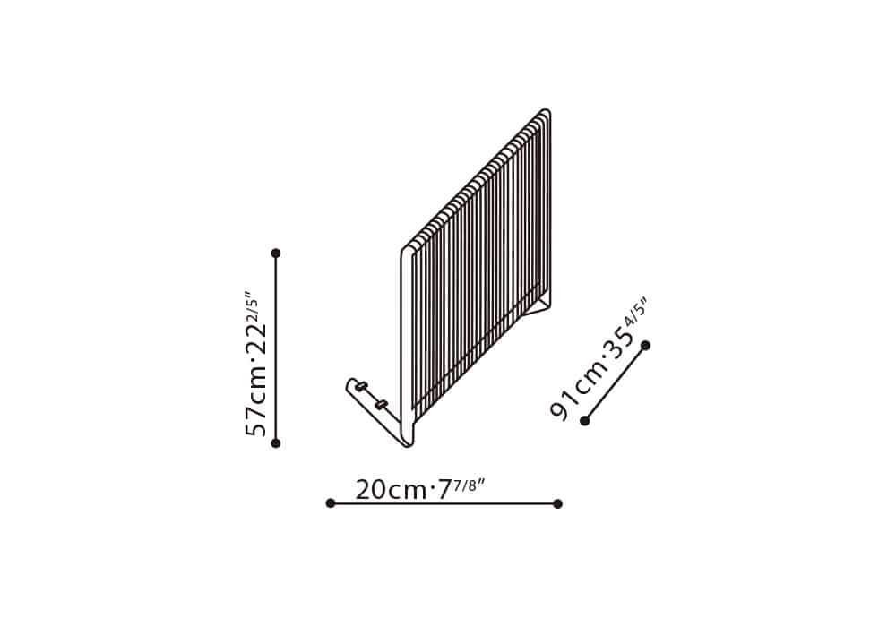 Nature 35" Armrest / Backrest Component