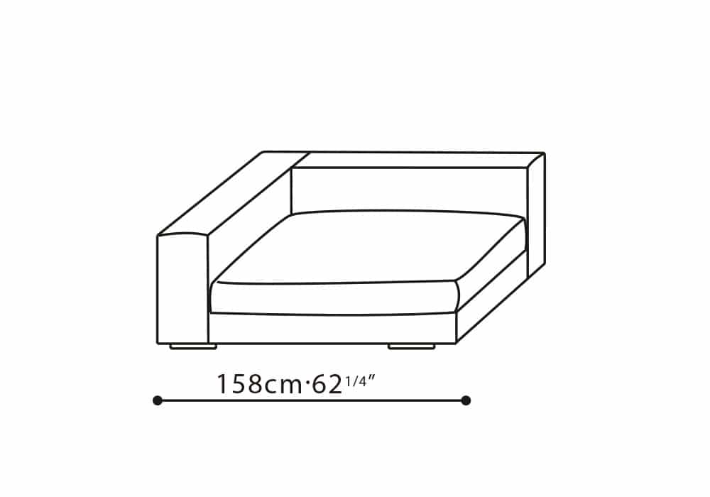 Casa-45  LAF Sofa 62"