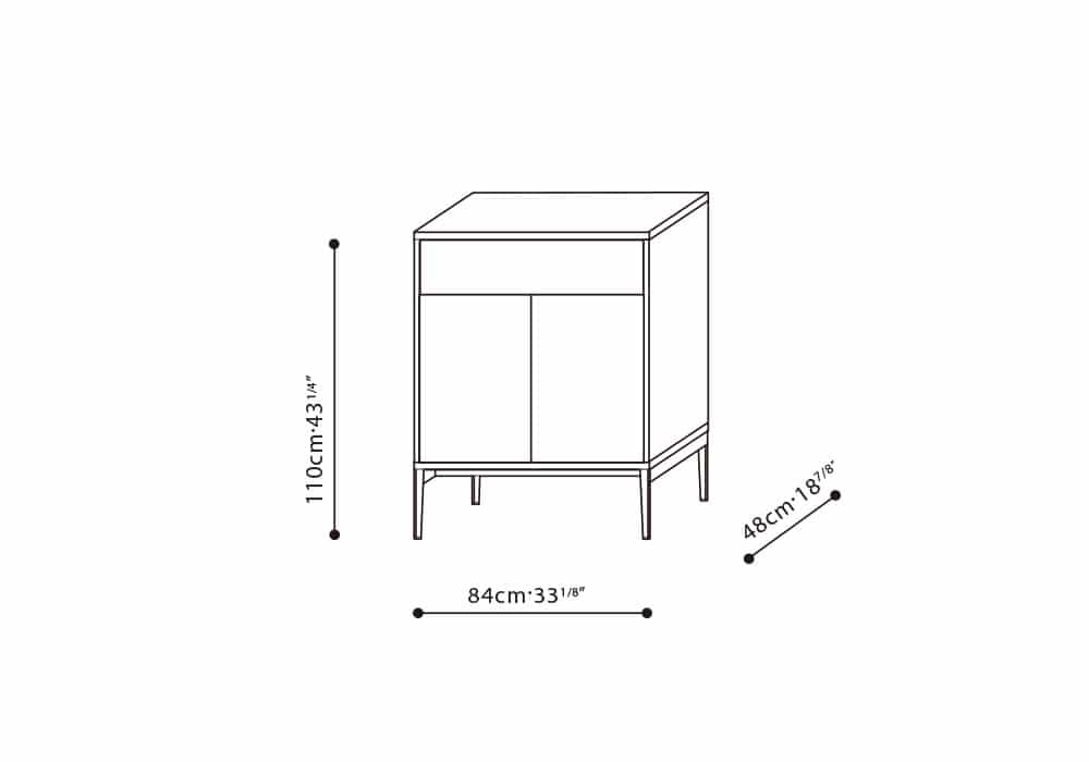 Pixel Tall Cabinet 33"