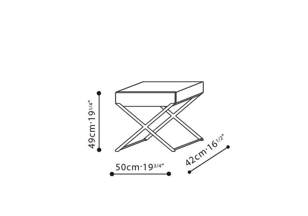Enzo Side Table w/ Drawer