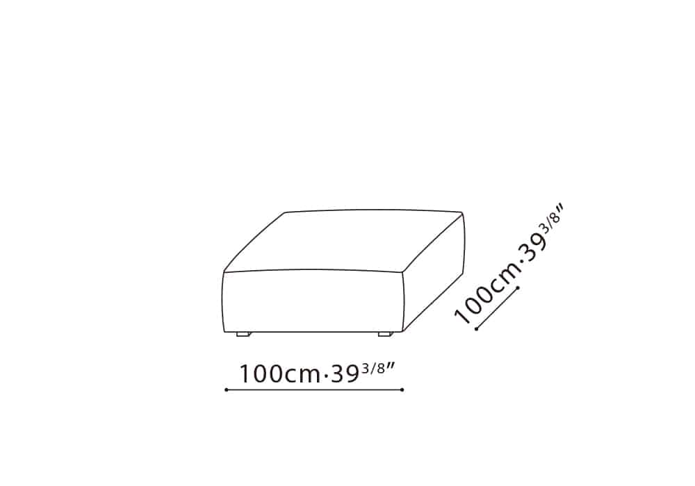 Rubix Ottoman 39"