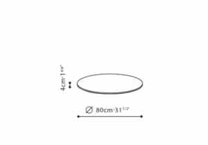 Unity Dining Table 59" with Lazy Susan