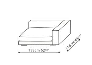 Casa-45  RAF Sofa 62"