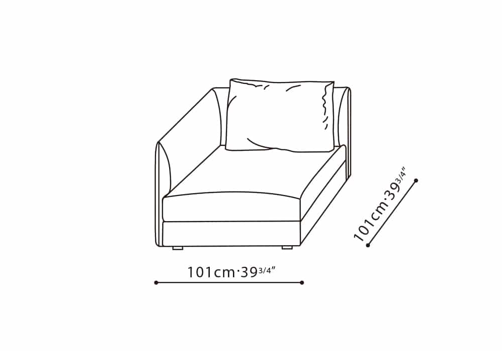Bloom 39" Corner Sofa