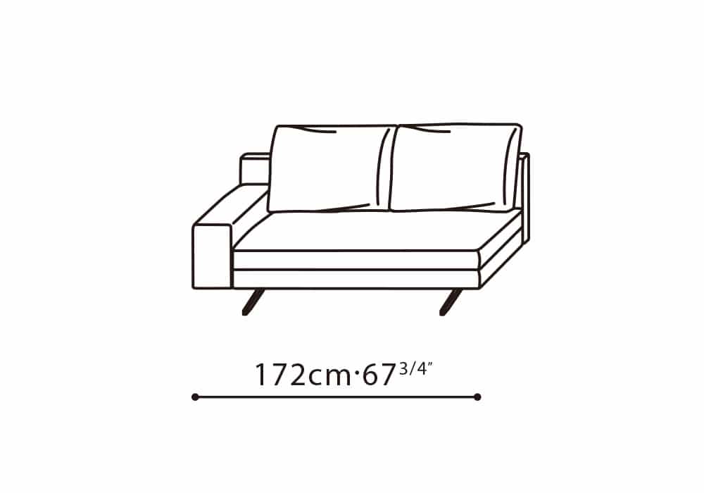 Wake LAF Sofa 68"