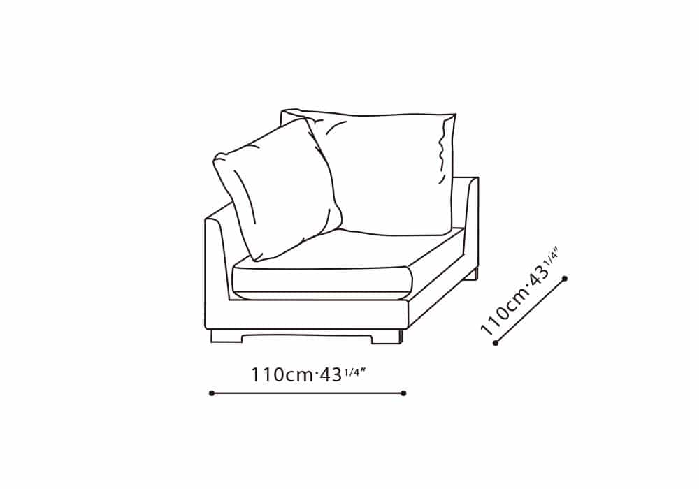 Easytime Corner Sofa (43" x 43")