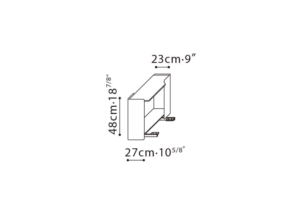 Rubix Marble LAF Armrest (LOW)