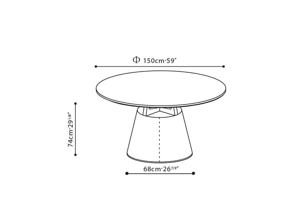 Unity Dining Table 59"