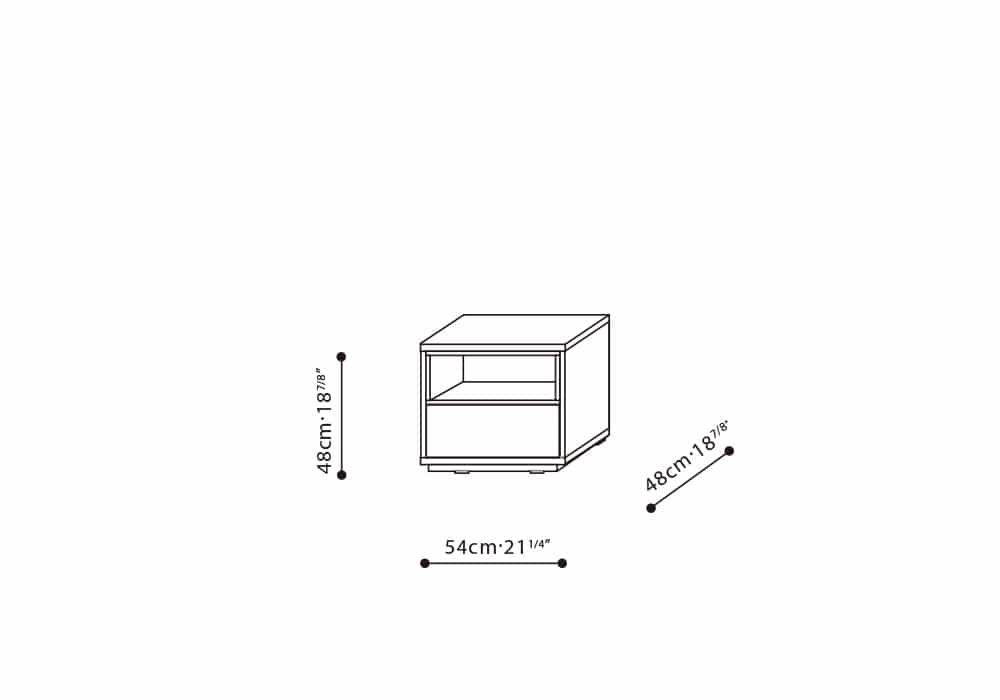 Pixel One Drawer Cabinet