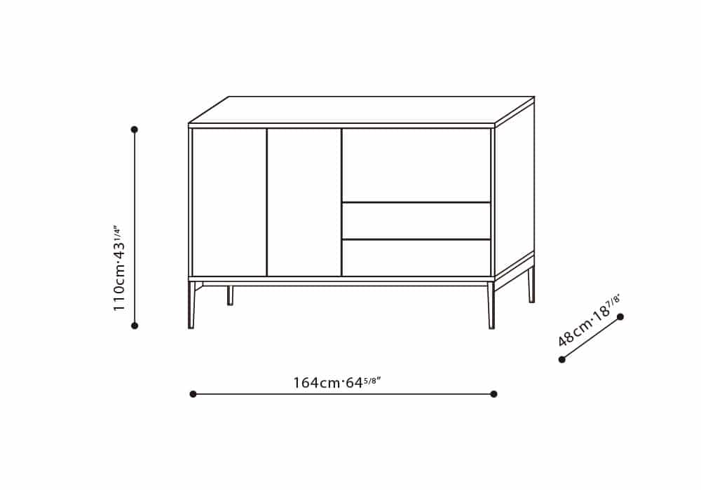 Pixel Tall Cabinet 64"