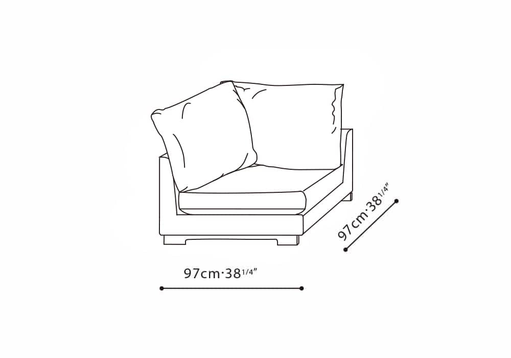 Easytime Corner Sofa (38" X 38")