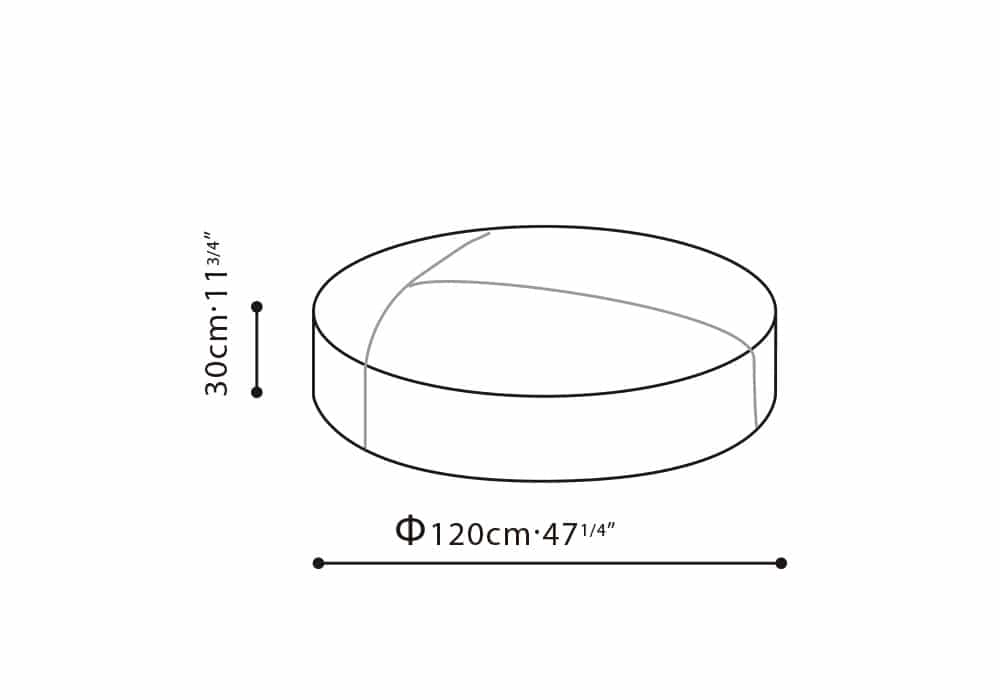 Puck Ottoman 47"