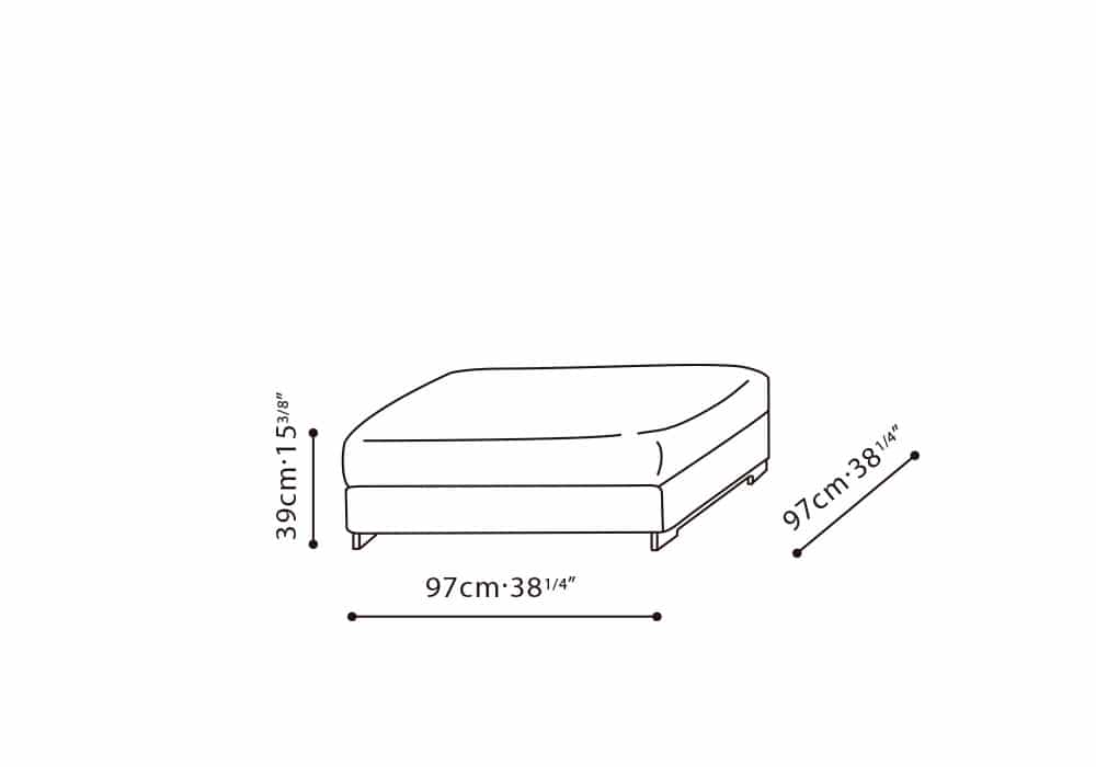 Easytime 38" Ottoman