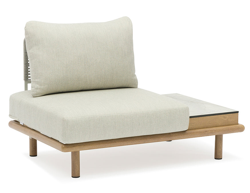 Ibiza Armless Chair with Side Table